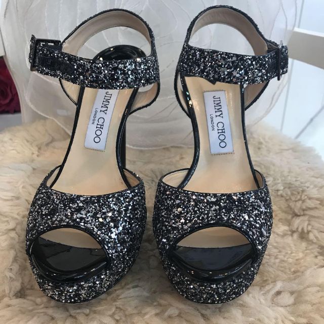 極美品 JIMMY CHOO グリッター スニーカー スパンコール 24cm