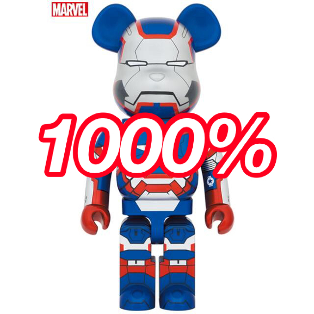 新品未開封 BE@RBRICK IRON PATRIOT 1000％エンタメ/ホビー