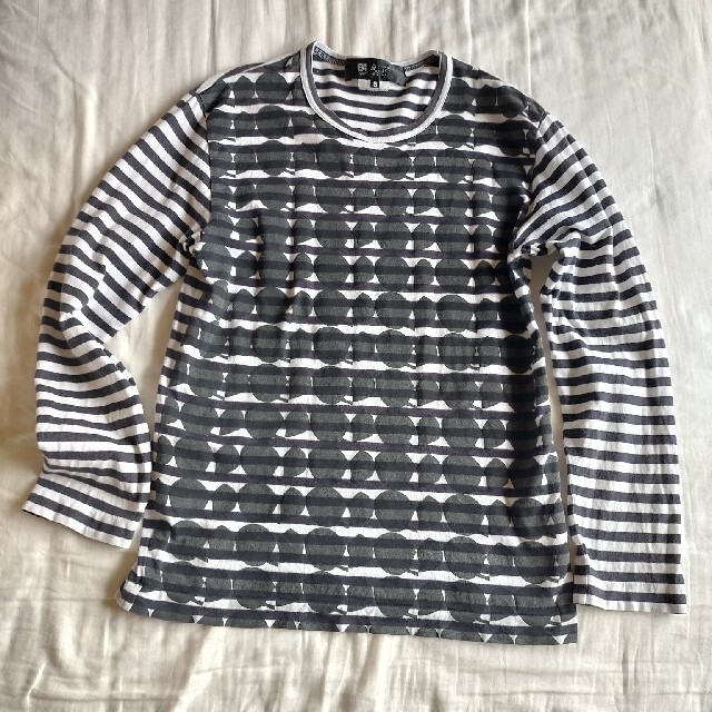 BLACK COMME des GARCONS(ブラックコムデギャルソン)の【コムデギャルソン】ボーダーカットソー メンズのトップス(Tシャツ/カットソー(七分/長袖))の商品写真