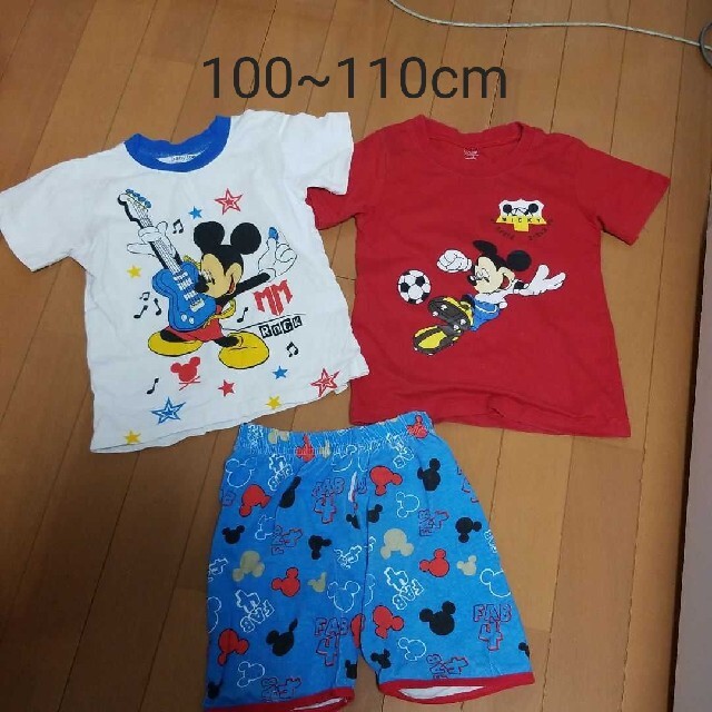 【日本限定モデル】  ミッキーマウス  Tシャツと短パン3点セット パジャマ パジャマ
