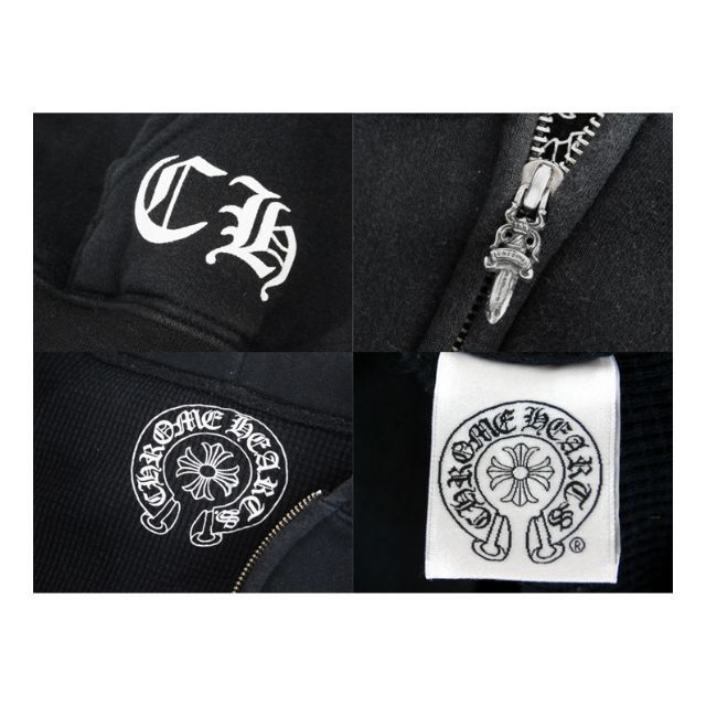 クロムハーツCHROME HEARTS■星条旗プリントジップアップパーカー