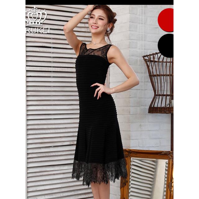 Andy(アンディ)のERUKEI エルケイ　Mサイズ　ブラック　ワンピース　ドレス レディースのフォーマル/ドレス(ミディアムドレス)の商品写真
