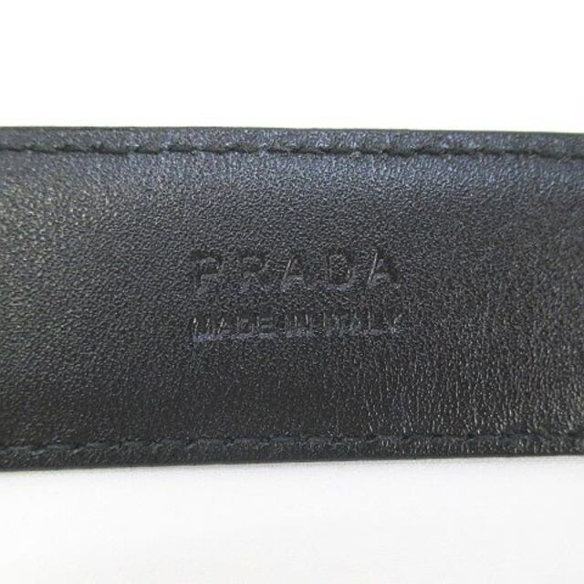 PRADA(プラダ)のプラダ PRADA 2C 2114 プレーンベルト 36/90 黒系 ブラック メンズのファッション小物(ベルト)の商品写真