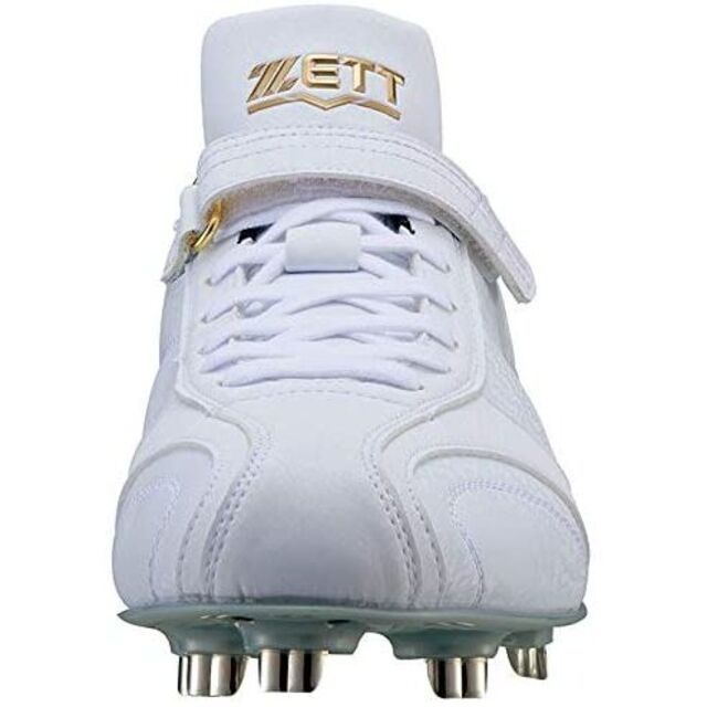 ZETT(ゼット)のゼット 野球 白スパイク 25.0cm BSR2716WH 金具埋め込みスパイク スポーツ/アウトドアの野球(シューズ)の商品写真