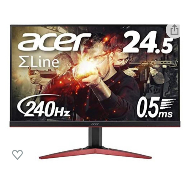 【240hz】24.5型ゲーミングモニター ACER