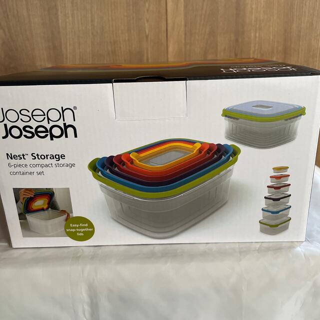 Joseph Joseph(ジョセフジョセフ)の『新品』Joseph Joseph 保存容器 ６Pマルチカラー インテリア/住まい/日用品のキッチン/食器(容器)の商品写真