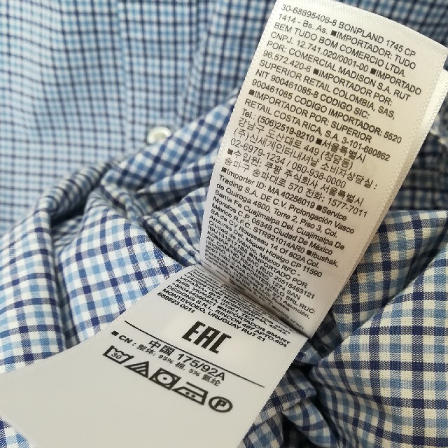 GAP ✨GAP ギャップ 青水色チェック柄のシャツメンズＳサイズの通販 by T h a n k s t o r e ✨サンクストア✨｜ギャップ ならラクマ