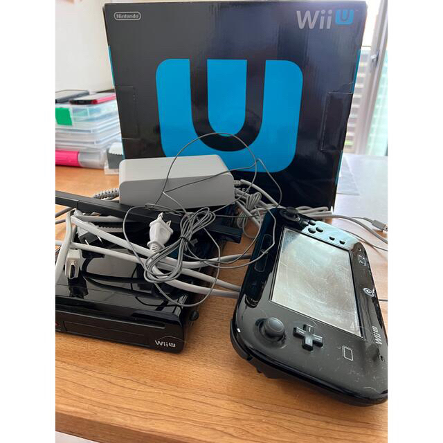 Wii Uプレミアムセット＋ソフトとコントローラ※電源ケーブル難あり