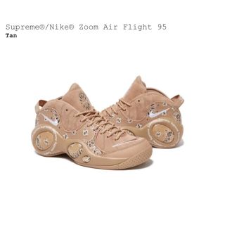 シュプリーム(Supreme)のSupreme × Nike Air Zoom Flight 95 ベージュ(スニーカー)