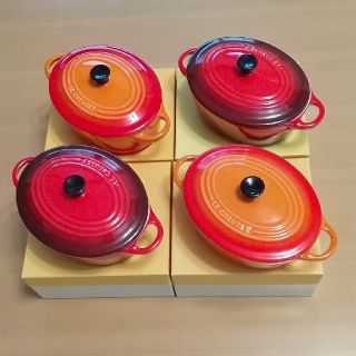 ルクルーゼ(LE CREUSET)のまとめ売り【新品未使用】LE CREUSET ミニ　オバール　ココット(食器)