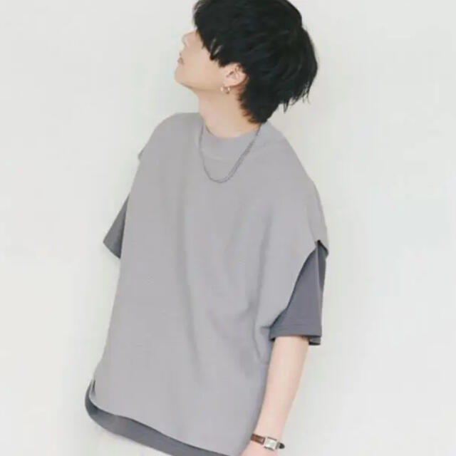 MINIMAL LOOSE KNIT VEST メンズのトップス(ベスト)の商品写真