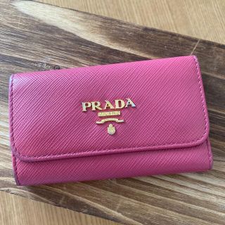 プラダ(PRADA)のPRADA キーケース　ピンク(キーケース)