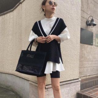 AMERI フレアシャツウィズベスト