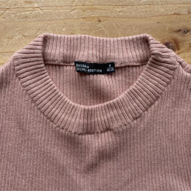 Bershka(ベルシュカ)の【美品】Bershka タイトニット 5分丈 レディースのトップス(ニット/セーター)の商品写真