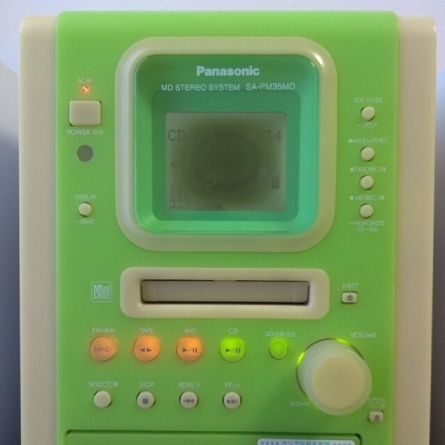 Panasonic - MDコンポ Panasonic製 グリーンの通販 by ポルテ's Panasonic - MDコンポ Panasonic製 グリーンの通販 by ポルテ's