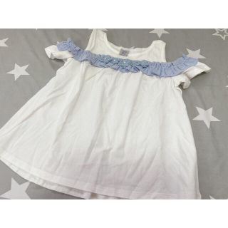 アナスイミニ(ANNA SUI mini)のアナスイミニ　新品　肩空き半袖Tシャツ　120センチ(Tシャツ/カットソー)