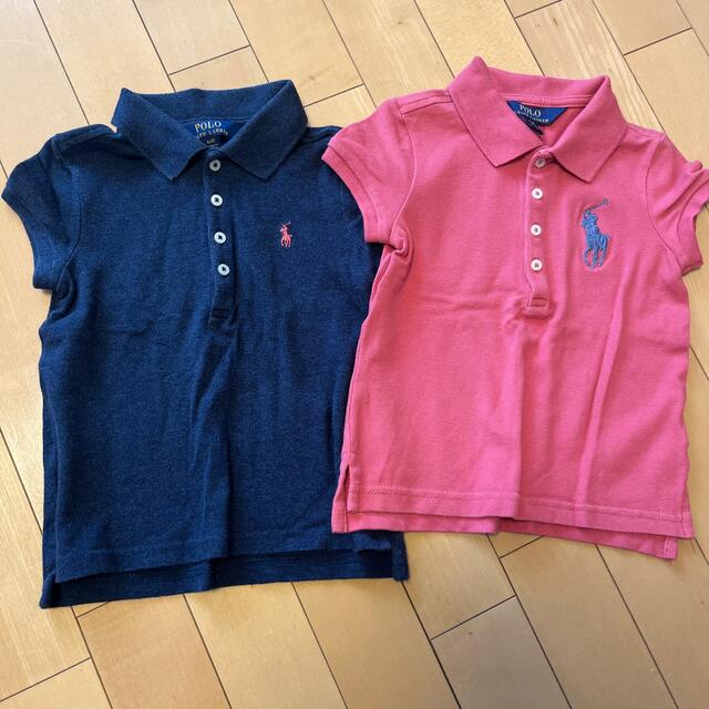 POLO RALPH LAUREN(ポロラルフローレン)のまぁ様⭐︎女の子⭐︎ポロシャツ110 ２枚まとめて！ キッズ/ベビー/マタニティのキッズ服女の子用(90cm~)(Tシャツ/カットソー)の商品写真