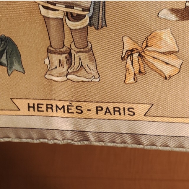 HERMES 大判スカーフ 民族柄 エルメス ネイティブ柄