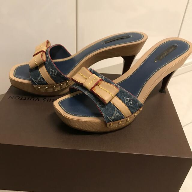 LOUIS VUITTON - LVルイヴィトンデニムシューズサンダルミュールレア