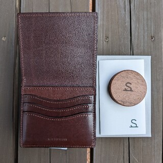 ガンゾ(GANZO)のワイルドスワンズ　PRIMプリム　サドルプルアップ　チョコ　中古(折り財布)