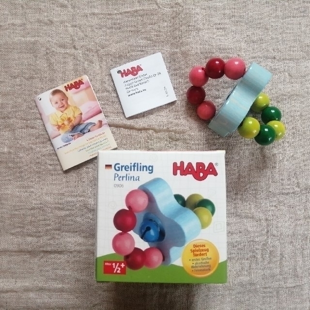 HABA(ハーバー)のベビーラトル HABA ハーバ ドイツ 木製玩具 キッズ/ベビー/マタニティのおもちゃ(がらがら/ラトル)の商品写真