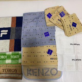 ケンゾー(KENZO)の【新品 未使用】 KENZO フィラ TOROY 他 ハンドタオル 合計9枚(ハンカチ/ポケットチーフ)