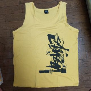 ステューシー(STUSSY)のSTUSSY タンクトップ　イエロー(タンクトップ)