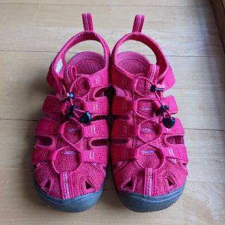 KEEN   サンダル  24.5cm  赤(サンダル)