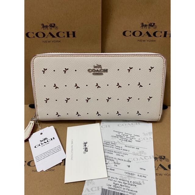 ラスト1点★COACH 長財布 バタフライ パフォレイテッド 蝶 パンチング