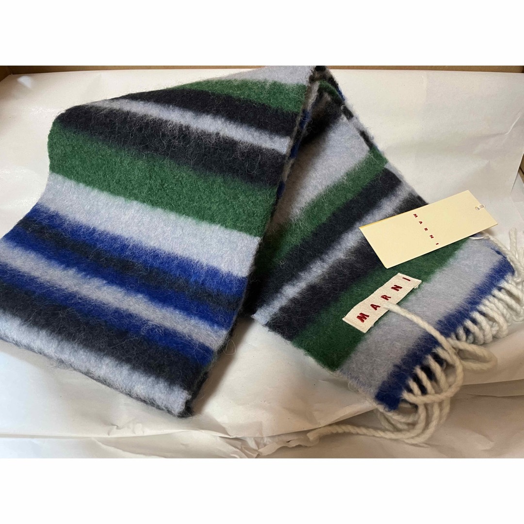 Marni(マルニ)の新品　MARNI 23ss STRIPED BRUSHED WOOL SCARF メンズのファッション小物(マフラー)の商品写真