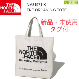ザノースフェイス(THE NORTH FACE)のノースフェイス  トートバッグ オーガニックコットン　NM81971 Ｋ(トートバッグ)