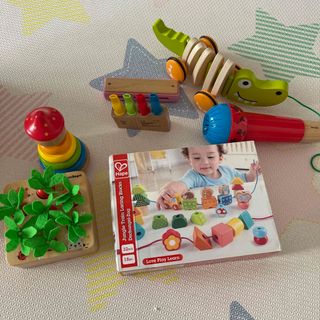 ハペ(Hape)のHAPE ベビー　おもちゃ　➕モンテッソーリ 木製パズル(知育玩具)