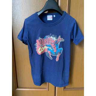 ジーユー(GU)のキッズ　Tシャツ　スパイダーマン  マーベル  ネイビー　GU アメカジ (Tシャツ/カットソー)