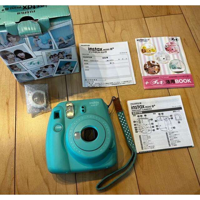 富士フイルム(フジフイルム)の【りほ様専用】FUJIFILM チェキ　instax mini8＋プラス　ミント スマホ/家電/カメラのカメラ(フィルムカメラ)の商品写真