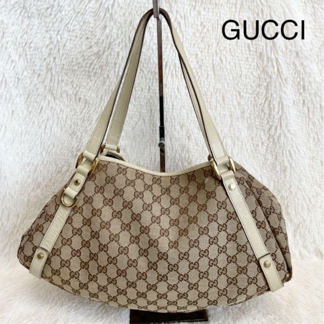 Gucci(グッチ)のGUCCI グッチ　アビー　GG柄　キャンバス　ショルダーバッグ レディースのバッグ(ショルダーバッグ)の商品写真