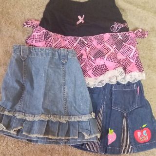 120サイズ 子供服 スカートセット(送料込)(スカート)