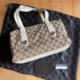 グッチ(Gucci)のGUCCI GGキャンバスハンドバッグ(ハンドバッグ)