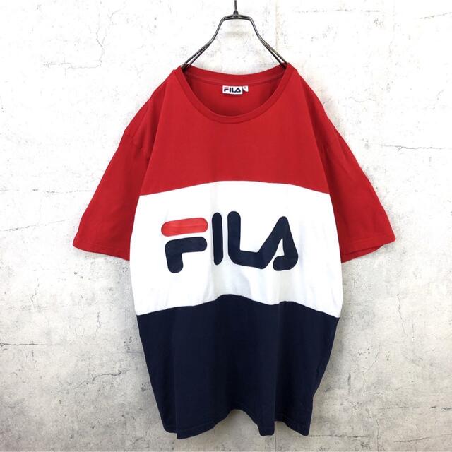 FILA(フィラ)の希少 90s フィラ Tシャツ ビッグプリント  メンズのトップス(Tシャツ/カットソー(半袖/袖なし))の商品写真