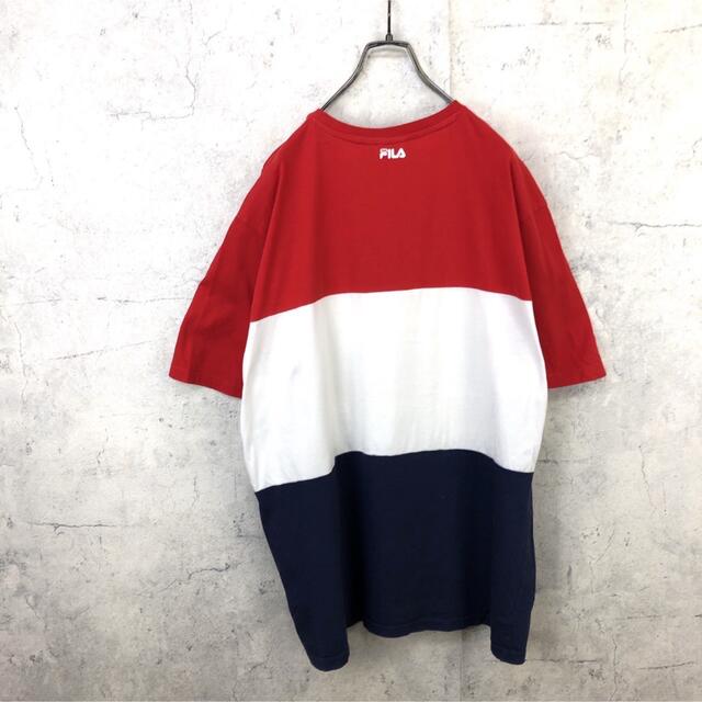 FILA(フィラ)の希少 90s フィラ Tシャツ ビッグプリント  メンズのトップス(Tシャツ/カットソー(半袖/袖なし))の商品写真