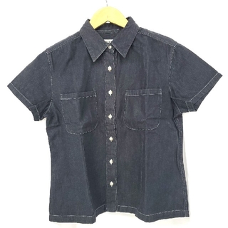 マックレガー(McGREGOR)のMcGREGOR シャツ デニム黒 L(シャツ/ブラウス(半袖/袖なし))