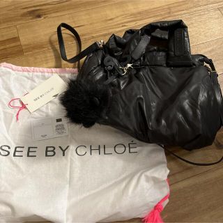 シーバイクロエ(SEE BY CHLOE)のシーバイクロエ　2way バッグ　ショルダーバッグ  ブラック　トートバッグ(ショルダーバッグ)