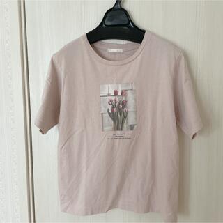 レイカズン(RayCassin)の花プリントTシャツ(Tシャツ(半袖/袖なし))