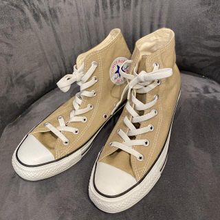 コンバース(CONVERSE)の新品　❤︎ コンバース キャンバスオールスター カラーズ HI ベージュ(スニーカー)