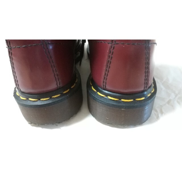 Dr.Martens(ドクターマーチン)の英国製！ヴィンテージ【Dr.Martens】8ホールブーツ レッド 24.5cm レディースの靴/シューズ(ブーツ)の商品写真