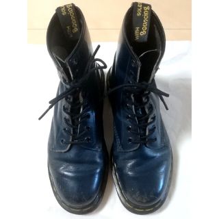 ドクターマーチン(Dr.Martens)の英国製ヴィンテージ【Dr.Martens】8ホールブーツ ネイビー 24.5cm(ブーツ)