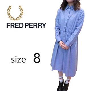 フレッドペリー(FRED PERRY)の【美品】19SS フレッドペリー FRED PERRY シャツ ワンピース 8(ひざ丈ワンピース)