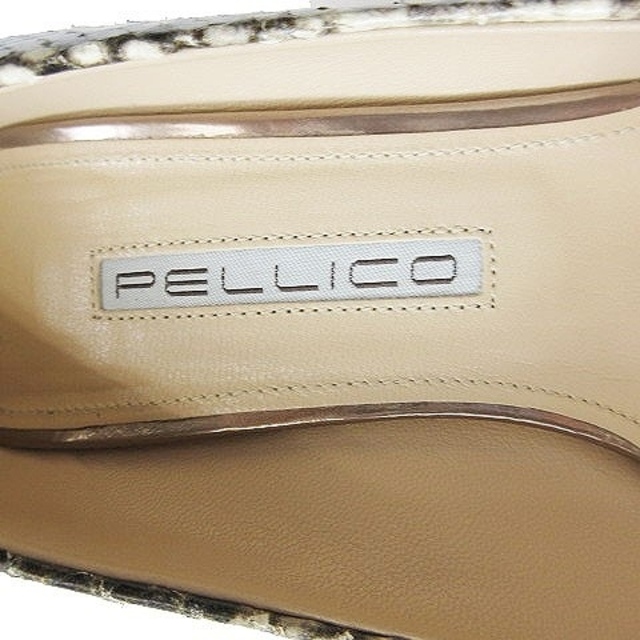 PELLICO(ペリーコ)のペリーコ パイソン パンプス シューズ ポインテッドトゥ 36 ベージュ レディースの靴/シューズ(ハイヒール/パンプス)の商品写真