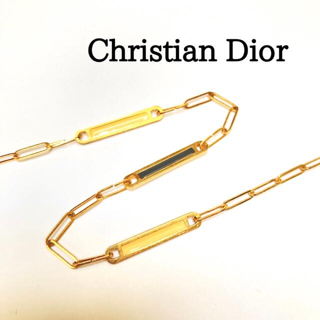 Christian Dior(クリスチャンディオール)のクリスチャンディオール チェーンネックレス ゴールド レディースのアクセサリー(ネックレス)の商品写真