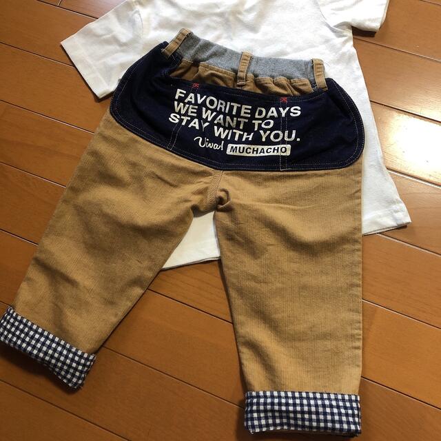 100センチ　半袖上下セット キッズ/ベビー/マタニティのキッズ服男の子用(90cm~)(Tシャツ/カットソー)の商品写真