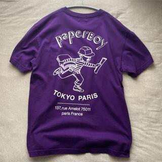 ビームス(BEAMS)のBEAMS paperboy Tシャツ パープル 紫 L(Tシャツ/カットソー(半袖/袖なし))